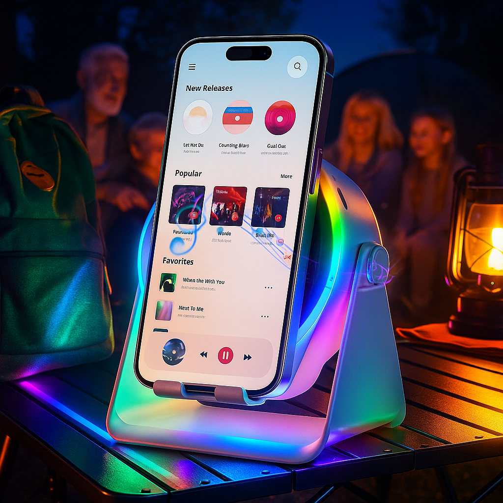 GlowBeats™ Induction Bluetooth Speaker