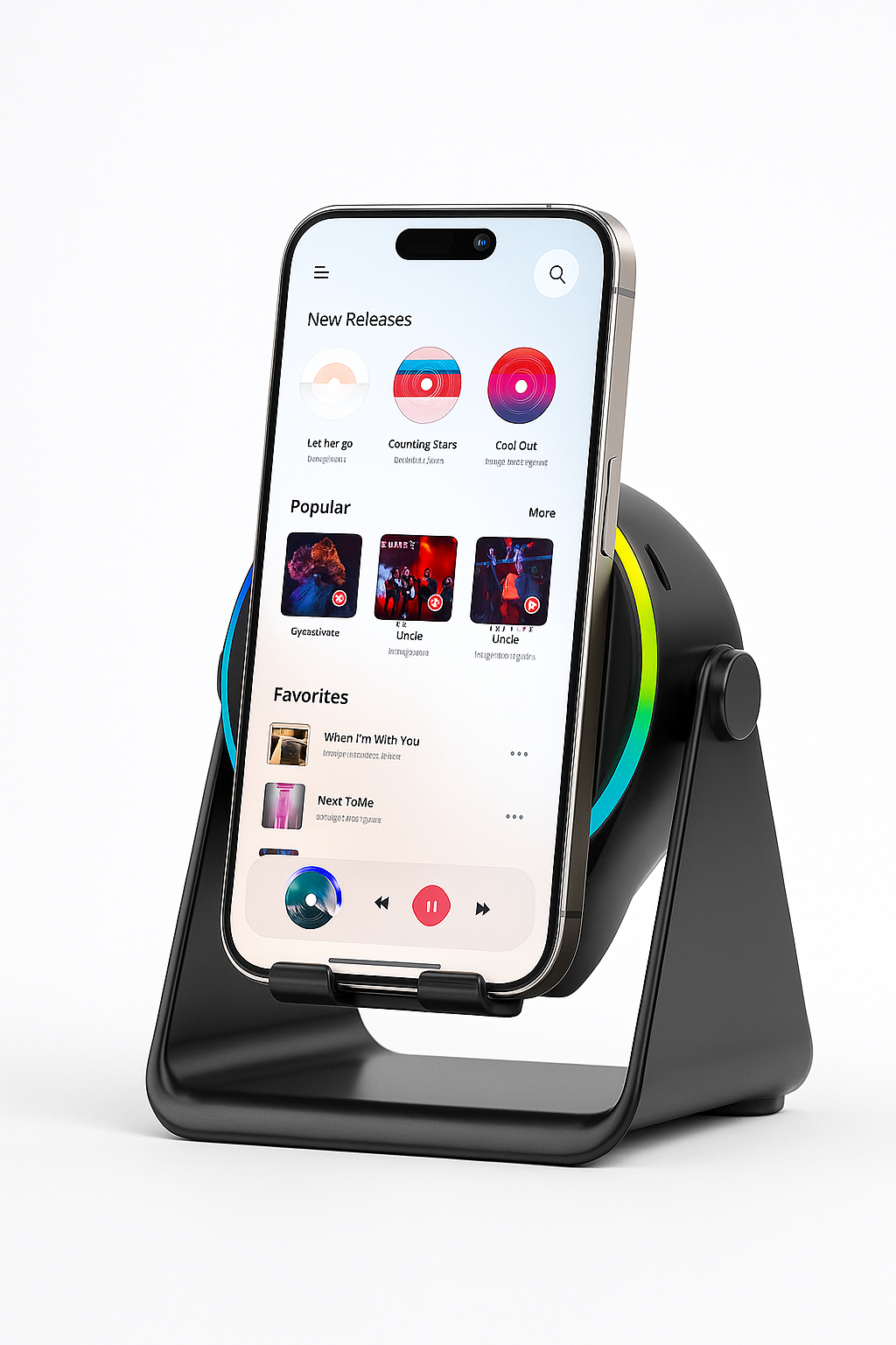 GlowBeats™ Induction Bluetooth Speaker