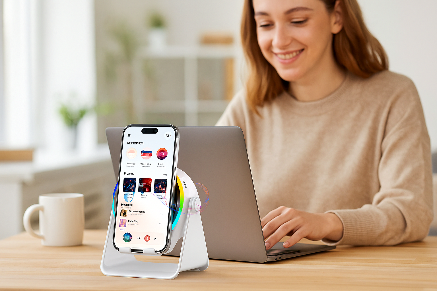 GlowBeats™ Induction Bluetooth Speaker