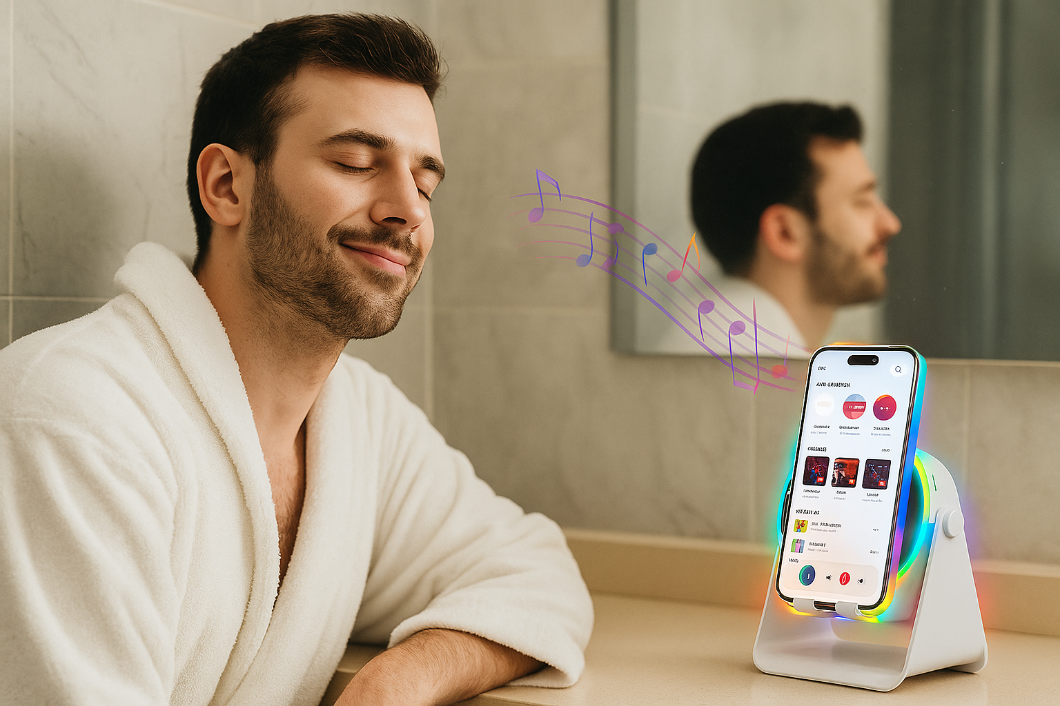GlowBeats™ Induction Bluetooth Speaker