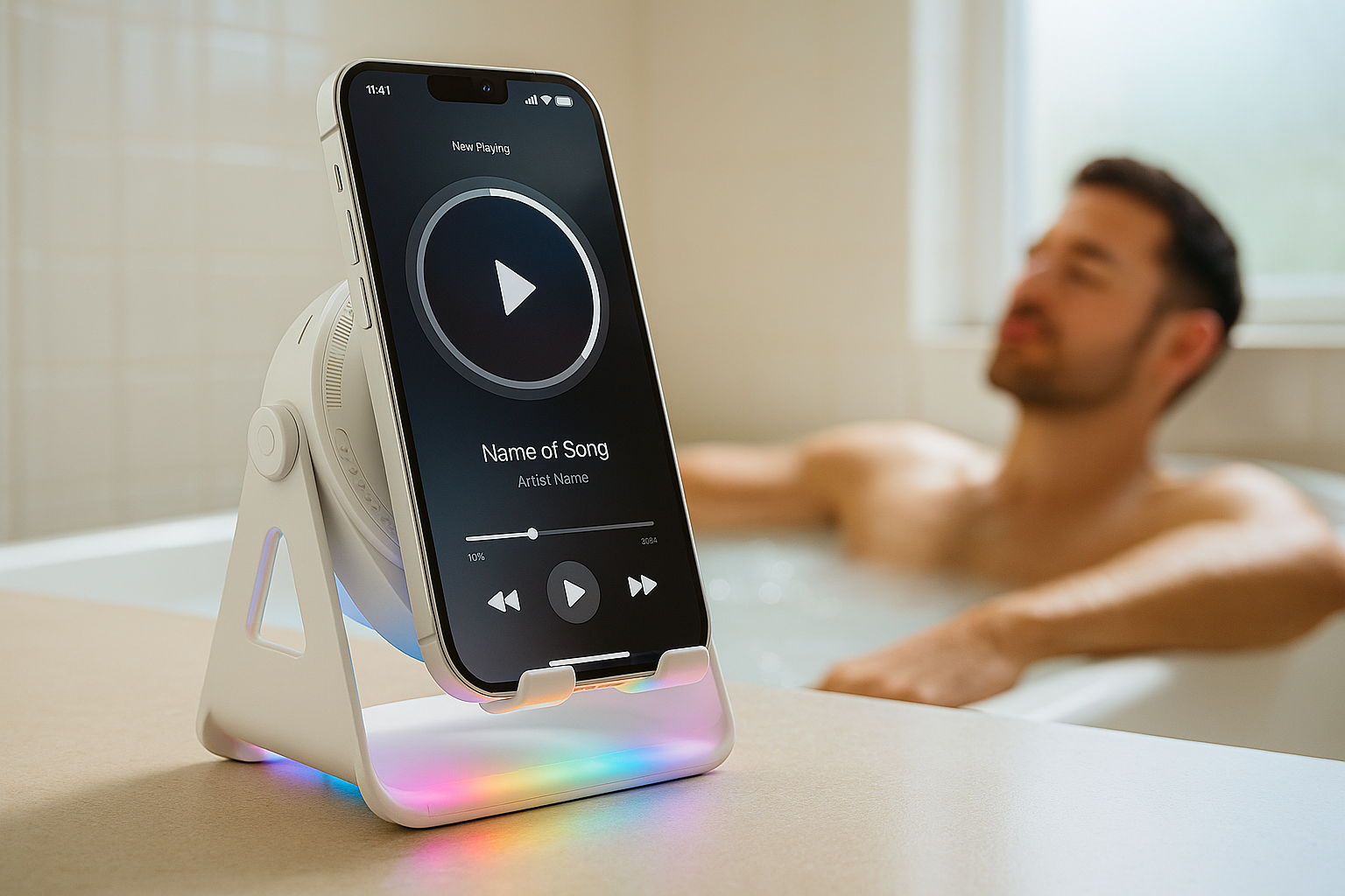 GlowBeats™ Induction Bluetooth Speaker
