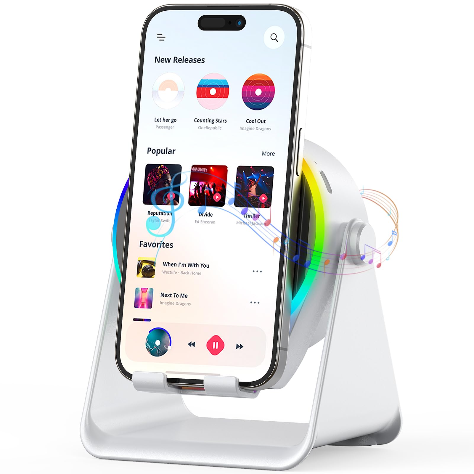 GlowBeats™ Induction Bluetooth Speaker